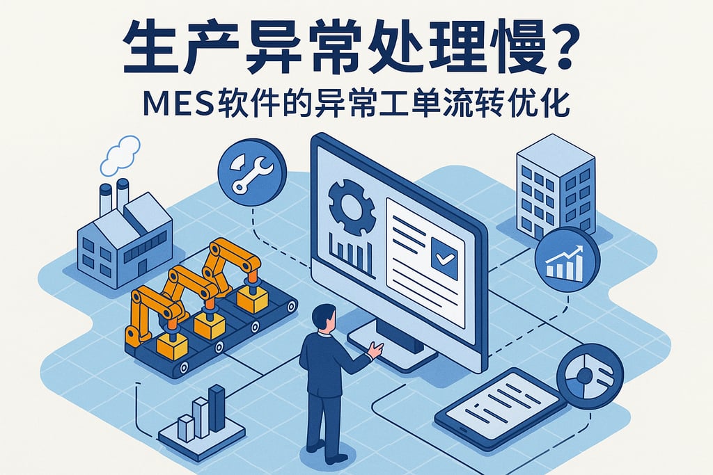 生产异常处理慢？MES软件的异常工单流转优化  